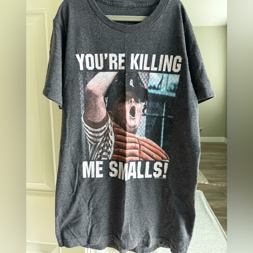 Women’s small/boys youth XL Sandlot “You’re killing me Smalls” grey t shirt GUC